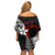 Valentine New Zealand Off Shoulder Short Dress Aotearoa Couple Maori Aroha Ki a Koe LT7 - Polynesian Pride