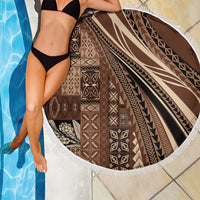 Pasifika Women's Day - Samoa Siapo Malu Tattoo Inspired Beach Blanket Brown LT7 - Polynesian Pride