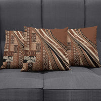 Pasifika Women's Day - Samoa Siapo Malu Tattoo Inspired Pillow Cover Brown LT7 - Polynesian Pride