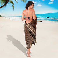 Pasifika Women's Day - Samoa Siapo Malu Tattoo Inspired Sarong Brown LT7 - Polynesian Pride