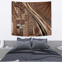 Pasifika Women's Day - Samoa Siapo Malu Tattoo Inspired Tapestry Brown LT7 - Polynesian Pride