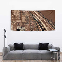 Pasifika Women's Day - Samoa Siapo Malu Tattoo Inspired Tapestry Brown LT7 - Polynesian Pride