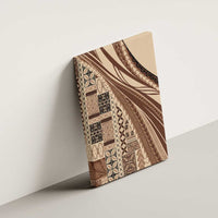 Pasifika Women's Day - Samoa Siapo Malu Tattoo Inspired Canvas Wall Art Beige LT7 - Polynesian Pride