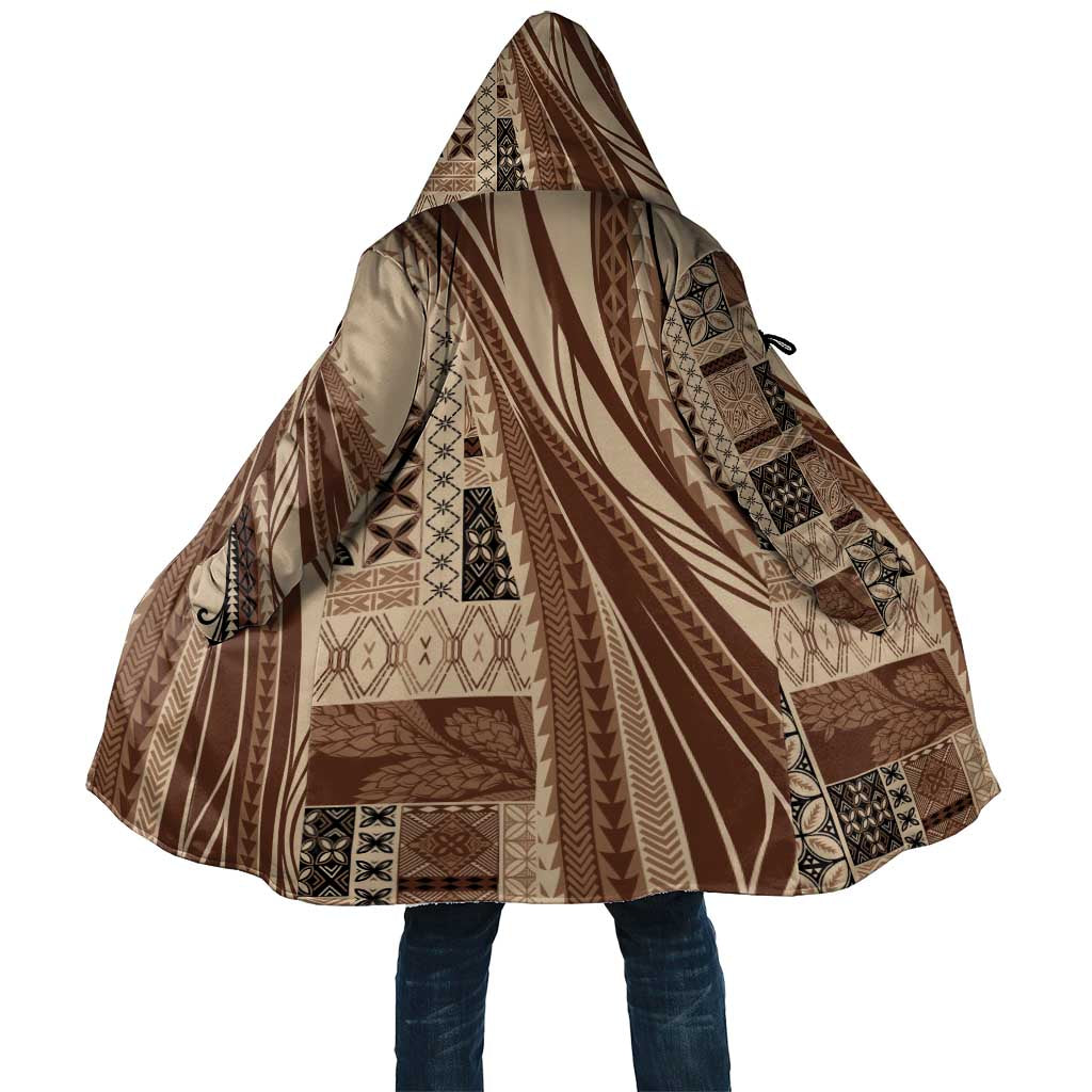 Pasifika Women's Day - Samoa Siapo Malu Tattoo Inspired Cloak Beige LT7 Unisex Beige - Polynesian Pride