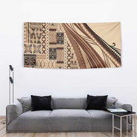 Pasifika Women's Day - Samoa Siapo Malu Tattoo Inspired Tapestry Beige LT7 - Polynesian Pride