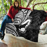 Mother's Day Quilt Polynesia Vintage Hibiscus - Black LT7 - Polynesian Pride