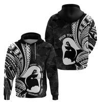 Mother's Day Zip Hoodie Polynesia Vintage Hibiscus - Black LT7 - Polynesian Pride