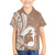 Mother's Day Family Matching Puletasi and Hawaiian Shirt Polynesia Vintage Hibiscus - Brown