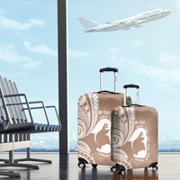 Mother's Day Luggage Cover Polynesia Vintage Hibiscus - Brown LT7 - Polynesian Pride