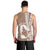 Mother's Day Men Tank Top Polynesia Vintage Hibiscus - Brown