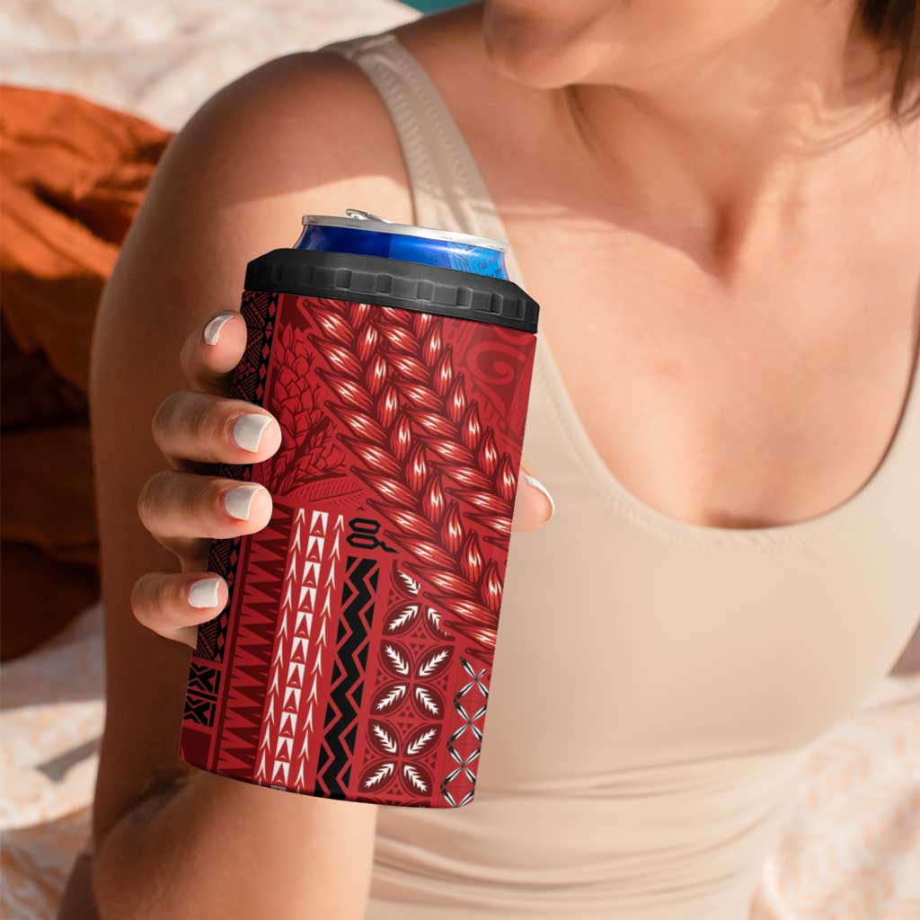 Samoa FAST Siapo 4 in 1 Can Cooler Tumbler Tatau-Ulafala Vines LT7 - Polynesian Pride