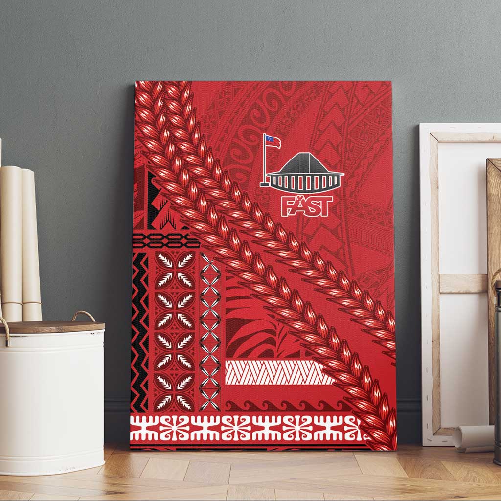 Samoa FAST Siapo Canvas Wall Art Tatau-Ulafala Vines LT7 - Polynesian Pride