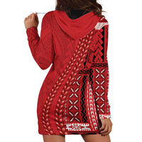 Samoa FAST Siapo Hoodie Dress Tatau-Ulafala Vines LT7 - Polynesian Pride