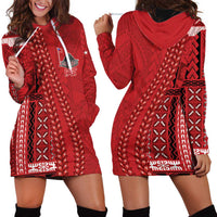 Samoa FAST Siapo Hoodie Dress Tatau-Ulafala Vines LT7 - Polynesian Pride