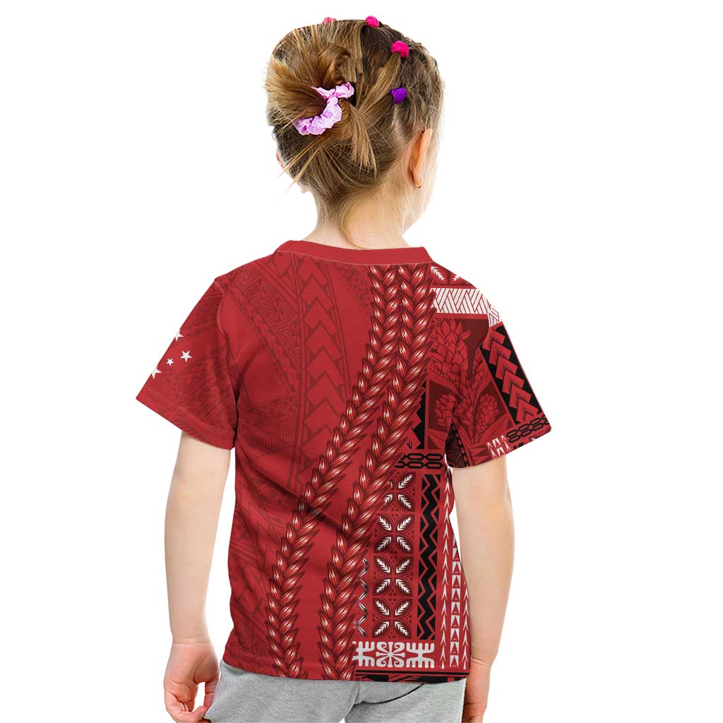 Samoa FAST Siapo Kid T Shirt Tatau-Ulafala Vines LT7 - Polynesian Pride