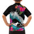 Hawaii Surfing Family Matching Long Sleeve Bodycon Dress and Hawaiian Shirt Triple Crown Rides The Waves LT7 - Polynesian Pride