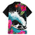 Hawaii Surfing Family Matching Mermaid Dress and Hawaiian Shirt Triple Crown Rides The Waves LT7 - Polynesian Pride