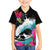 Hawaii Surfing Family Matching Off Shoulder Short Dress and Hawaiian Shirt Triple Crown Rides The Waves LT7 Son's Shirt Black - Polynesian Pride