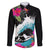 Hawaii Surfing Family Matching Puletasi Dress and Hawaiian Shirt Triple Crown Rides The Waves LT7 Dad's Shirt - Long Sleeve Black - Polynesian Pride