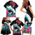 Hawaii Surfing Family Matching Short Sleeve Bodycon Dress and Hawaiian Shirt Triple Crown Rides The Waves LT7 - Polynesian Pride