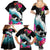 Hawaii Surfing Family Matching Summer Maxi Dress and Hawaiian Shirt Triple Crown Rides The Waves LT7 - Polynesian Pride