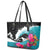 Hawaii Surfing Leather Tote Bag Triple Crown Rides The Waves LT7 - Polynesian Pride