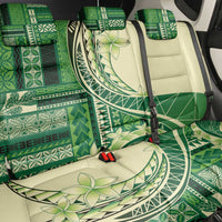 Samoa Siapo Mamanu Back Car Seat Cover Plumeria Emerald Motifs LT7 - Polynesian Pride