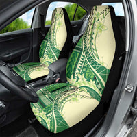Samoa Siapo Mamanu Car Seat Cover Plumeria Emerald Motifs LT7 - Polynesian Pride