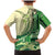 Samoa Siapo Mamanu Family Matching Mermaid Dress and Hawaiian Shirt Plumeria Emerald Motifs