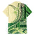 Samoa Siapo Mamanu Family Matching Tank Maxi Dress and Hawaiian Shirt Plumeria Emerald Motifs