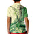 Samoa Siapo Mamanu Kid Polo Shirt Plumeria Emerald Motifs