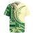 Samoa Siapo Mamanu Rugby Jersey Plumeria Emerald Motifs