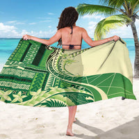 Samoa Siapo Mamanu Sarong Plumeria Emerald Motifs LT7 - Polynesian Pride