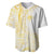 Samoa Siapo Mamanu Baseball Jersey Plumeria Fancy Gold Motifs