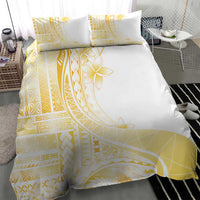 Samoa Siapo Mamanu Bedding Set Plumeria Fancy Gold Motifs LT7 - Polynesian Pride