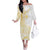 Samoa Siapo Mamanu Family Matching Off The Shoulder Long Sleeve Dress and Hawaiian Shirt Plumeria Fancy Gold Motifs