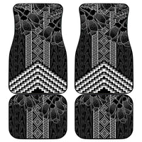 Aotearoa Taniko Pattern Car Mats Poutama Mix Kowhai Flowers LT7 - Polynesian Pride
