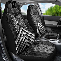 Aotearoa Taniko Pattern Car Seat Cover Poutama Mix Kowhai Flowers LT7 - Polynesian Pride