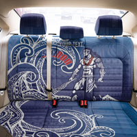 Samoa Manuia le Aso Tuto'atasi Siapo Motif Back Car Seat Cover Warrior with Nifo Oti LT7 - Polynesian Pride