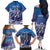 Samoa Manuia le Aso Tuto'atasi Siapo Motif Family Matching Off The Shoulder Long Sleeve Dress and Hawaiian Shirt Warrior with Nifo Oti