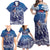 Samoa Manuia le Aso Tuto'atasi Siapo Motif Family Matching Off Shoulder Maxi Dress and Hawaiian Shirt Warrior with Nifo Oti