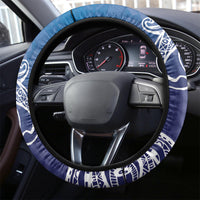 Samoa Manuia le Aso Tuto'atasi Siapo Motif Steering Wheel Cover Warrior with Nifo Oti LT7 - Polynesian Pride