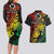 Vanuatu 44 Yia Indipendens Anivesari Couples Matching Long Sleeve Bodycon Dress and Hawaiian Shirt Curve Style