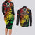 Vanuatu 44 Yia Indipendens Anivesari Couples Matching Long Sleeve Bodycon Dress and Long Sleeve Button Shirt Curve Style