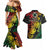 Vanuatu 44 Yia Indipendens Anivesari Couples Matching Mermaid Dress and Hawaiian Shirt Curve Style