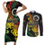 Vanuatu 44 Yia Indipendens Anivesari Couples Matching Short Sleeve Bodycon Dress and Long Sleeve Button Shirt Curve Style