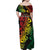 Vanuatu 44 Yia Indipendens Anivesari Family Matching Off Shoulder Maxi Dress and Hawaiian Shirt Curve Style