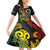 Vanuatu 44 Yia Indipendens Anivesari Family Matching Off Shoulder Short Dress and Hawaiian Shirt Curve Style