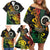 Vanuatu 44 Yia Indipendens Anivesari Family Matching Off Shoulder Short Dress and Hawaiian Shirt Curve Style