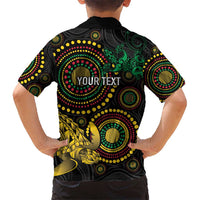 Vanuatu Personalized Aboriginal Arts Hawaiian Shirt Turtle and Iguana Special LT7 - Polynesian Pride